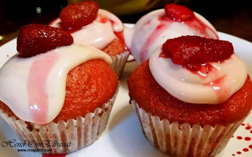 redvelvet cupcake طريقة عمل كب كيك الريد فيلفيت الكيكة الحمراء