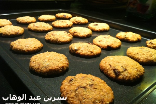 الكوكيز بالتمر البسكوت