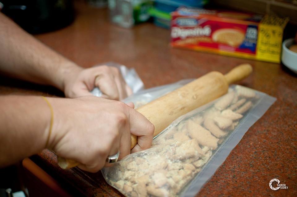 تفتيت البسكوت - التشيز كيك